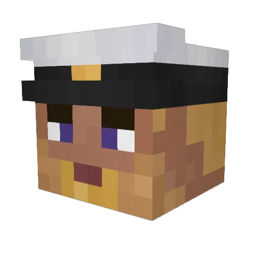 DraconchikRP Minecraft avatar head, 3D render