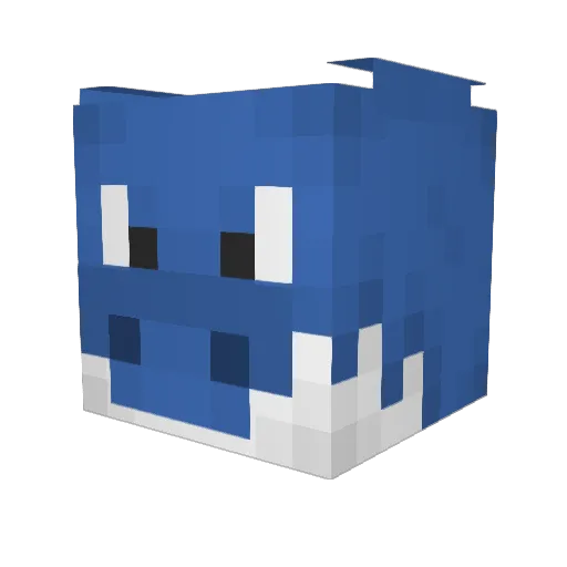 DraconeJM Minecraft avatar head, 3D render