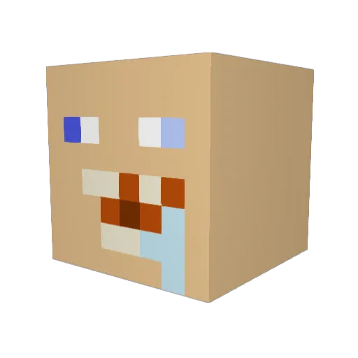 DraconianX Minecraft avatar head, 3D render