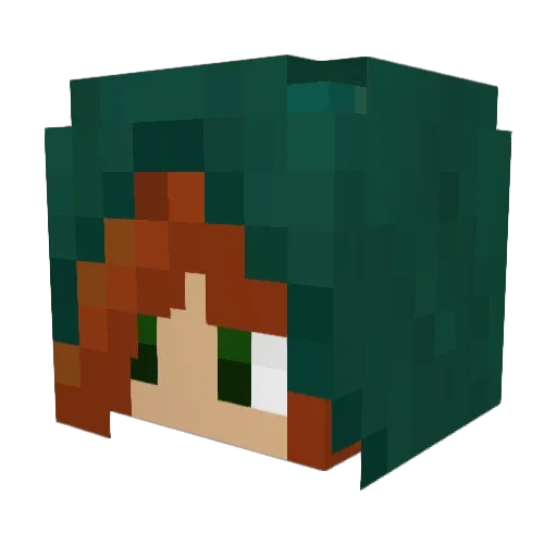 DraconicLon Minecraft avatar head, 3D render