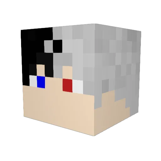 DraconicTank Minecraft avatar head, 3D render