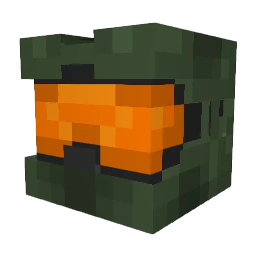 Draconikard Minecraft avatar head, 3D render