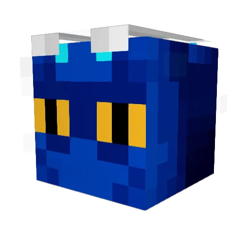 DracostarFA Minecraft avatar head, 3D render