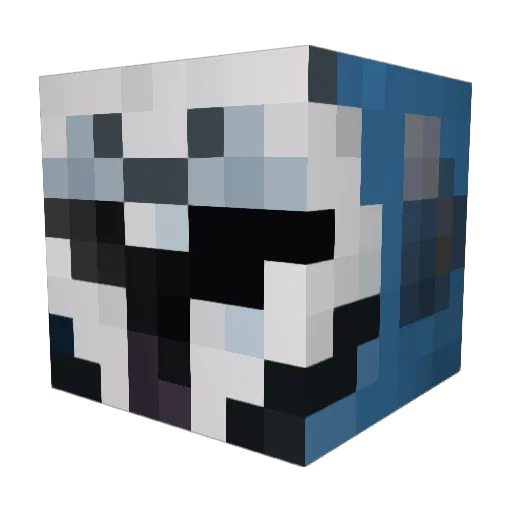 Dracosushi Minecraft avatar head, 3D render