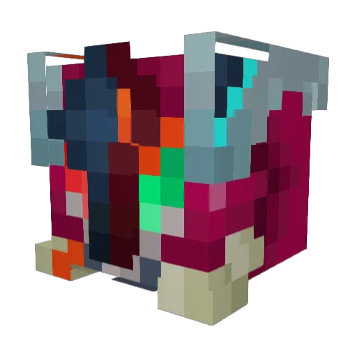 Dracoveich Minecraft avatar head, 3D render