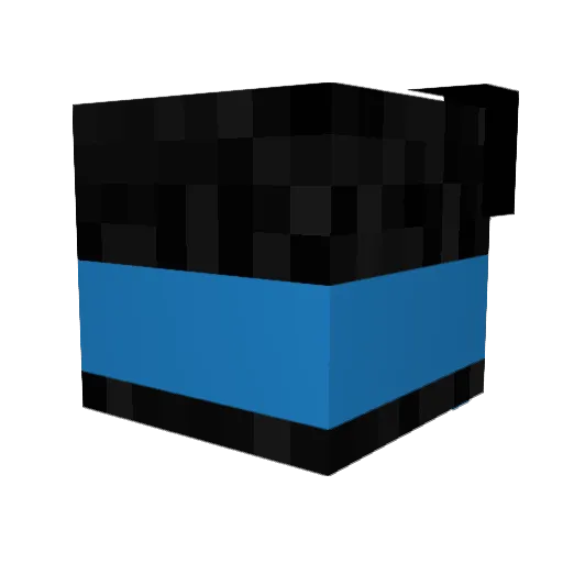 Dracovish33 Minecraft avatar head, 3D render