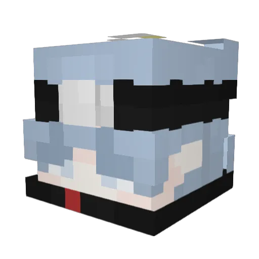 DracuckeNoMigra Minecraft avatar head, 3D render