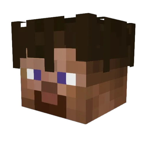 Dracula857 Minecraft avatar head, 3D render