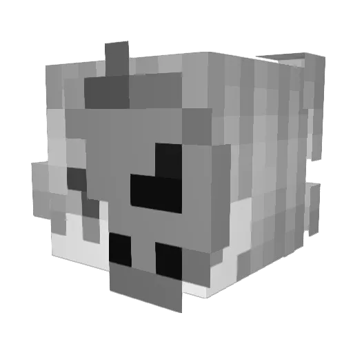 DraculeYwoz Minecraft avatar head, 3D render