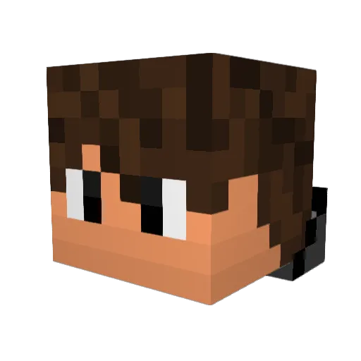 DraegoFadir Minecraft avatar head, 3D render