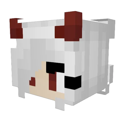 Draegon_ Minecraft avatar head, 3D render