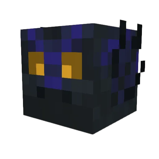 Draelen Minecraft avatar head, 3D render