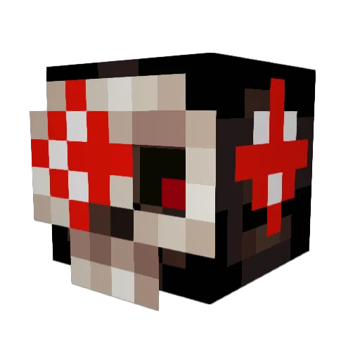 Draenu Minecraft avatar head, 3D render