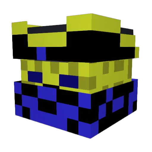 Draftytito Minecraft avatar head, 3D render