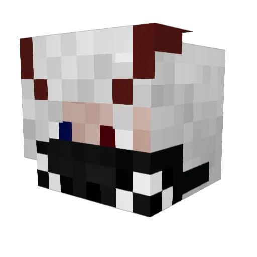 Drag0nEmblem Minecraft avatar head, 3D render
