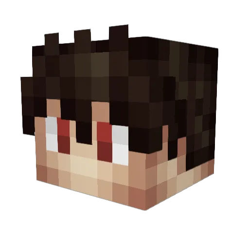 Drag0nL Minecraft avatar head, 3D render