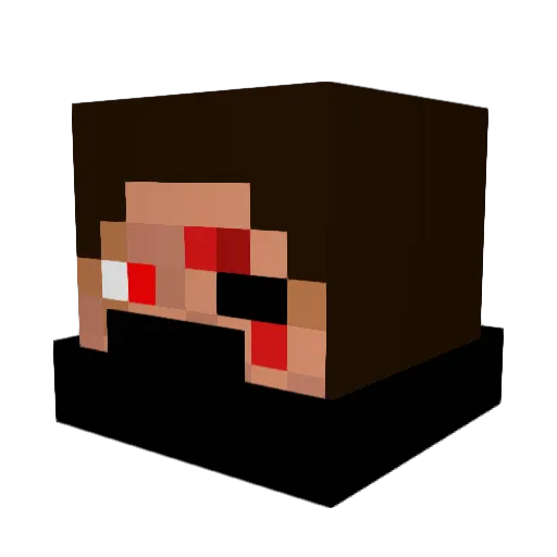 Drag0n_Tamer Minecraft avatar head, 3D render