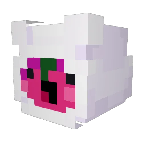 Drag0na Minecraft avatar head, 3D render