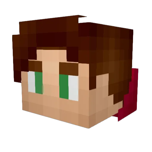 Drag0nikle Minecraft avatar head, 3D render