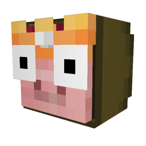 Drag0ns1ayer69 Minecraft avatar head, 3D render