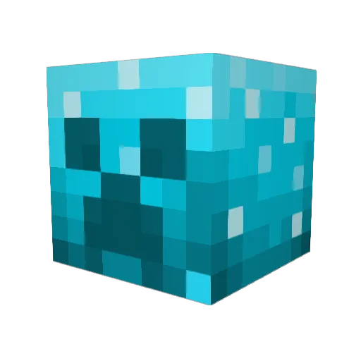 Drag3nv Minecraft avatar head, 3D render
