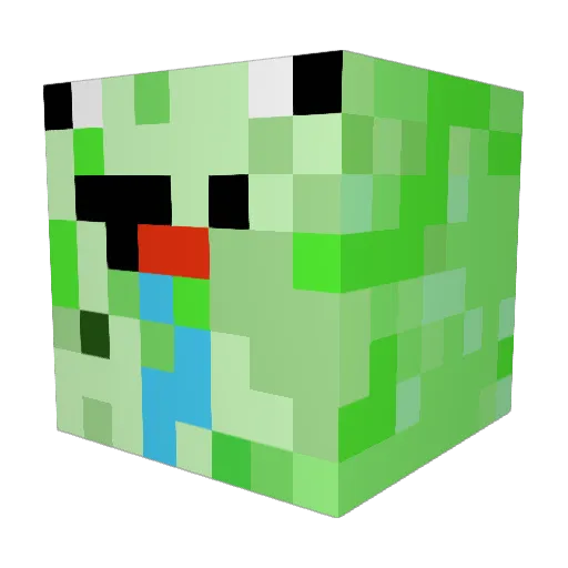 DragShade Minecraft avatar head, 3D render