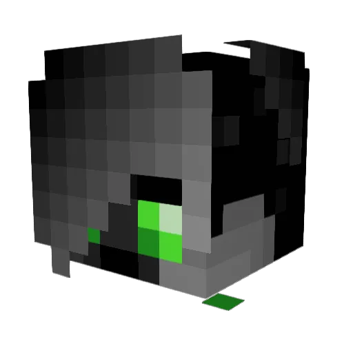 DragTubeTV Minecraft avatar head, 3D render