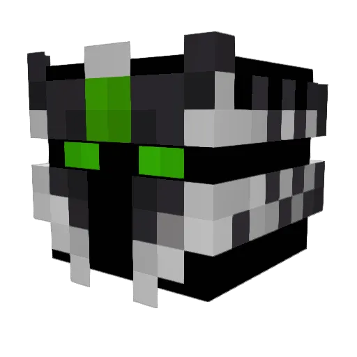 Dragacorn Minecraft avatar head, 3D render
