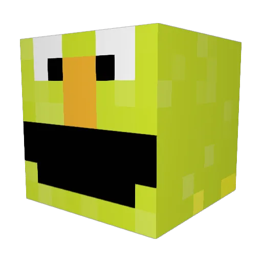 Dragan_Bender Minecraft avatar head, 3D render