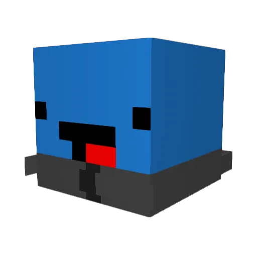 Dragclick_ez Minecraft avatar head, 3D render