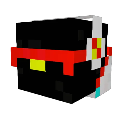 Dragdeam Minecraft avatar head, 3D render