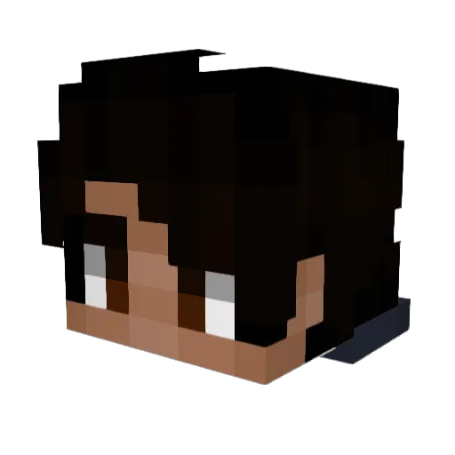 Drageis Minecraft avatar head, 3D render