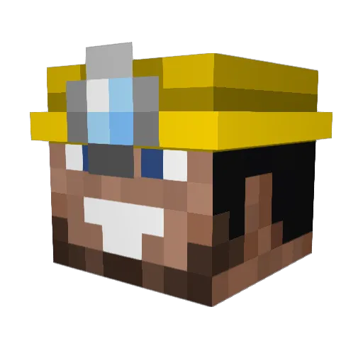 Dragibus95 Minecraft avatar head, 3D render