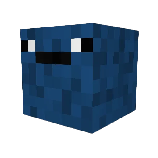 Dragibuz Minecraft avatar head, 3D render
