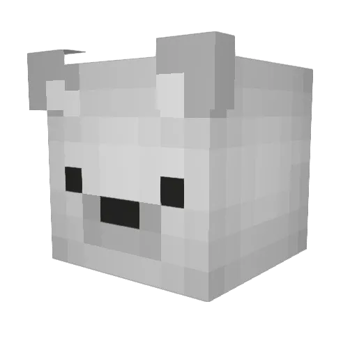 DraginArtist Minecraft avatar head, 3D render