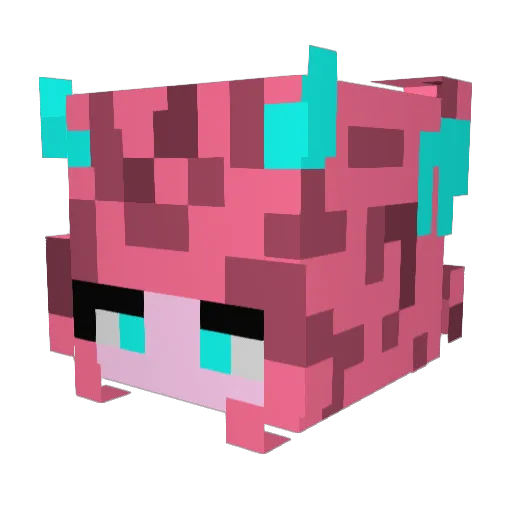 Dragira9 Minecraft avatar head, 3D render