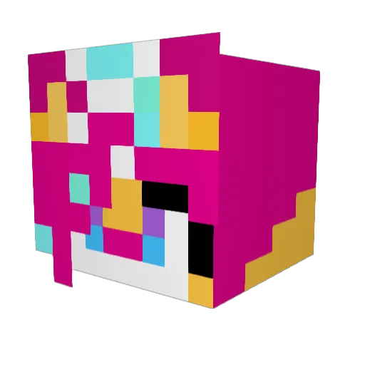 DragnFruit Minecraft avatar head, 3D render