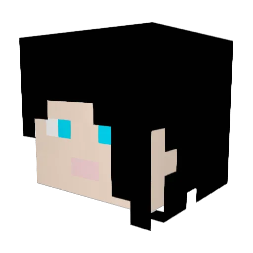 Dragna412 Minecraft avatar head, 3D render