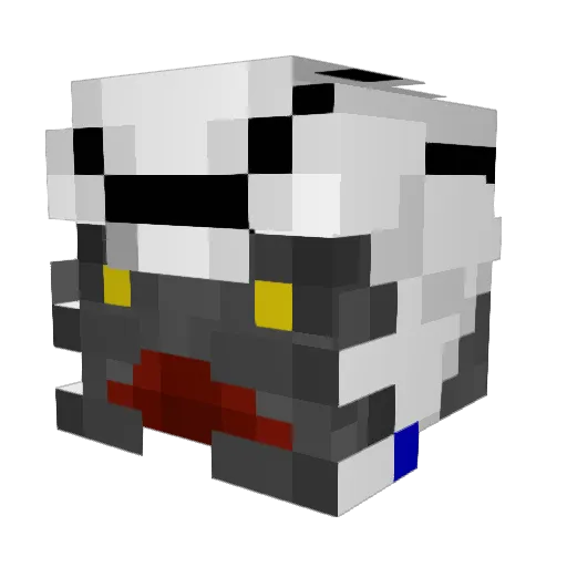 Dragntamr Minecraft avatar head, 3D render