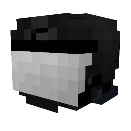 Drago2007 Minecraft avatar head, 3D render