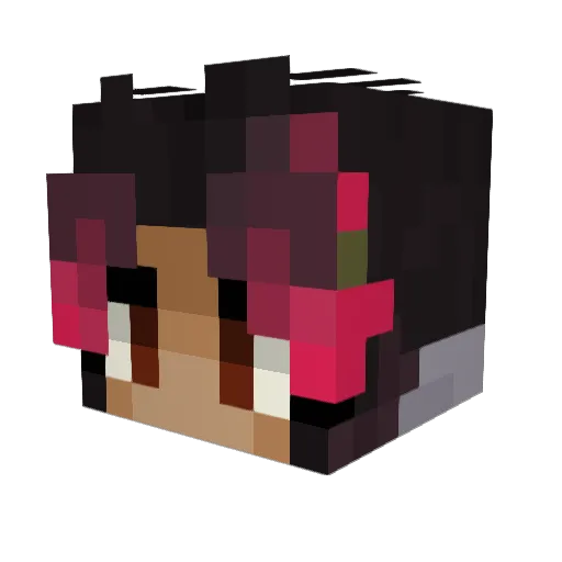 DragoDeSlago Minecraft avatar head, 3D render