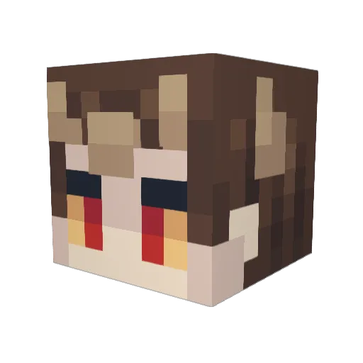 DragoEclipsed Minecraft avatar head, 3D render