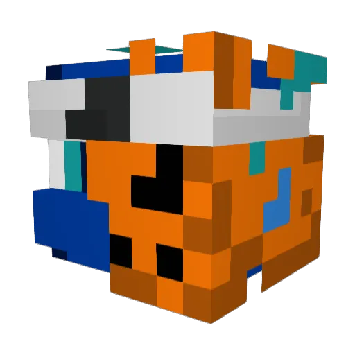 DragoLd_250 Minecraft avatar head, 3D render