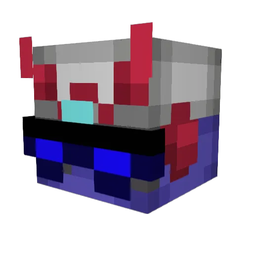 DragoNick7 Minecraft avatar head, 3D render