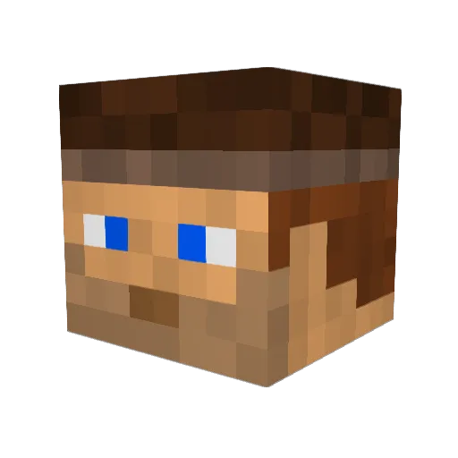 DragoRay92 Minecraft avatar head, 3D render
