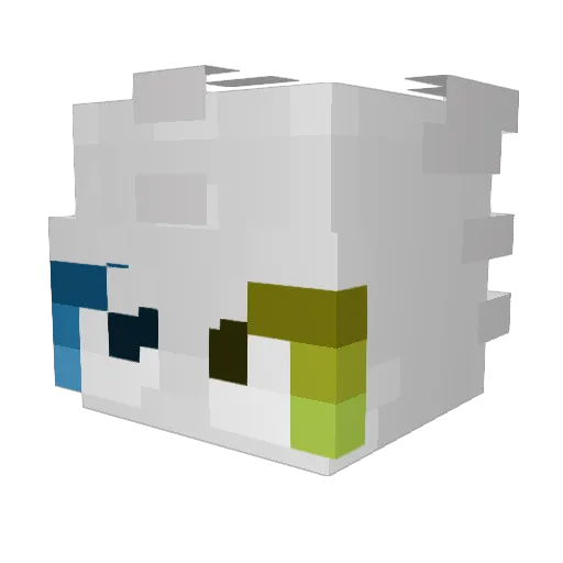 DragoStella Minecraft avatar head, 3D render