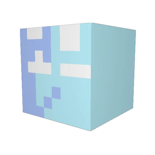 DragoTheFloof Minecraft avatar head, 3D render