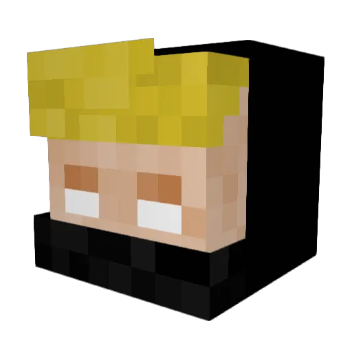 Drago_06 Minecraft avatar head, 3D render