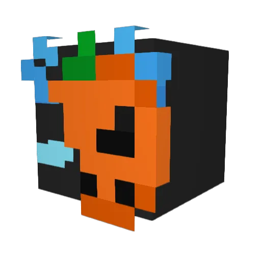 DragobluML Minecraft avatar head, 3D render