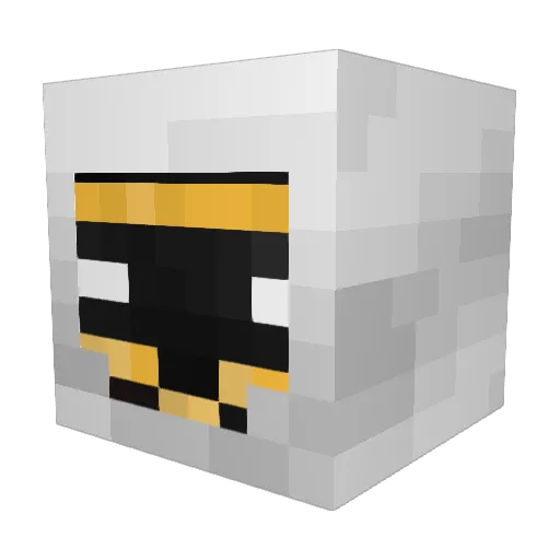 Dragobro Minecraft avatar head, 3D render